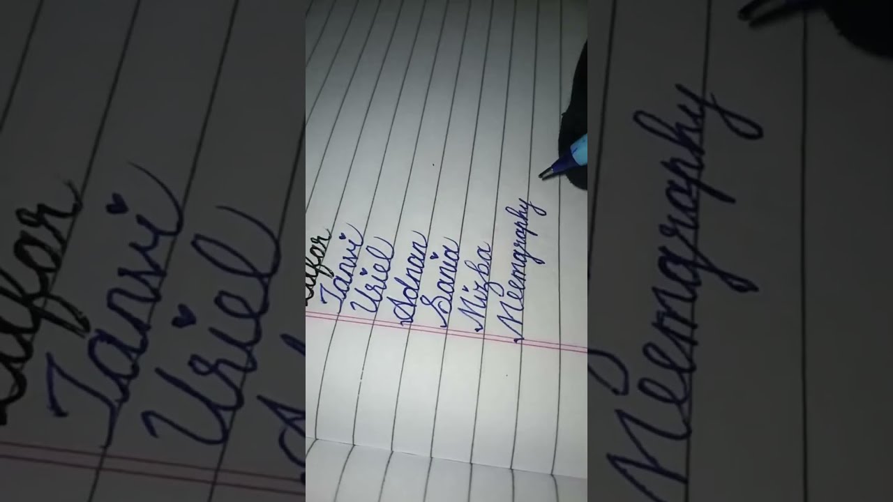 Name Calligraphy #namecalligraphy #namesart #calligraphyart #artchallenge #cursivewriting #cursive 