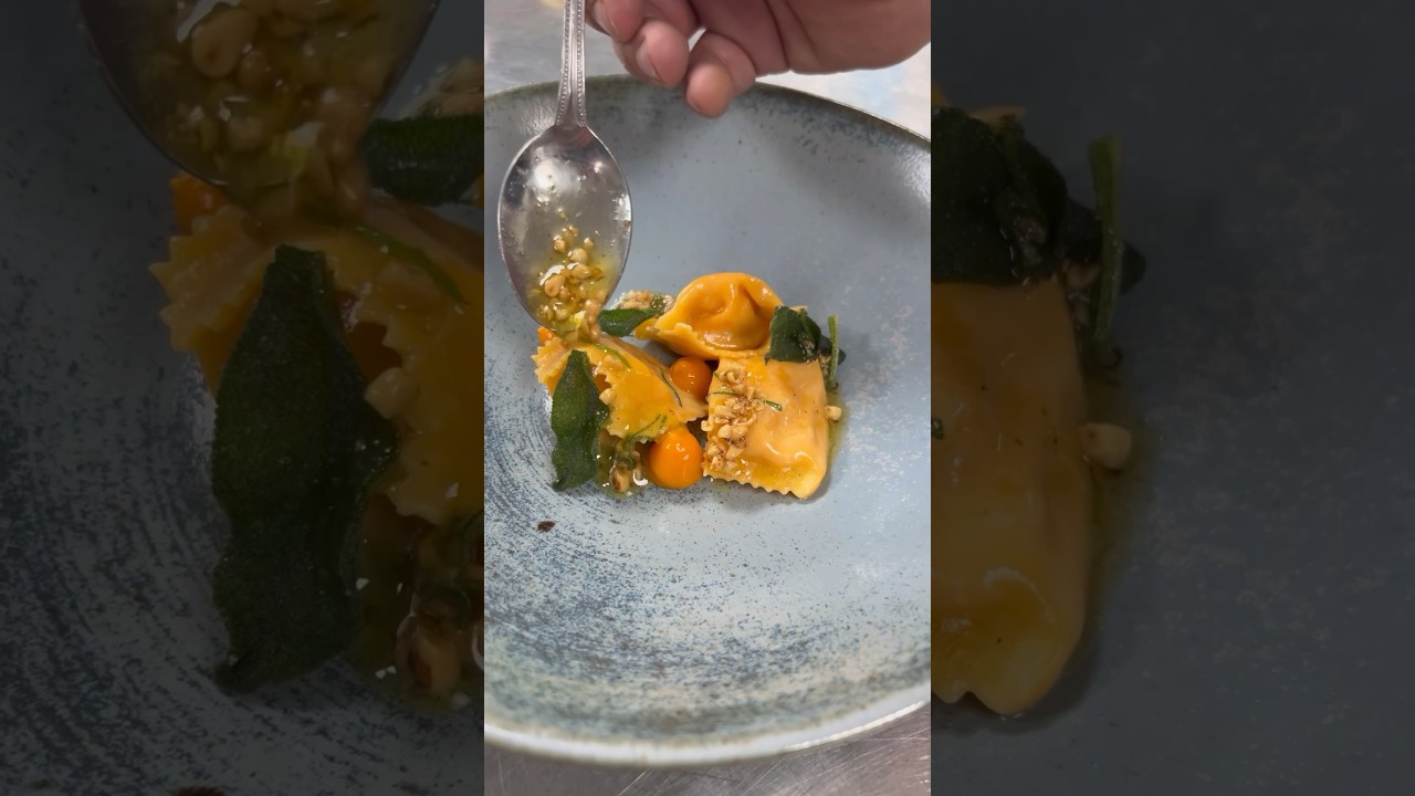 Agnolotti pasta recipe at a five star hotel in London ⭐️