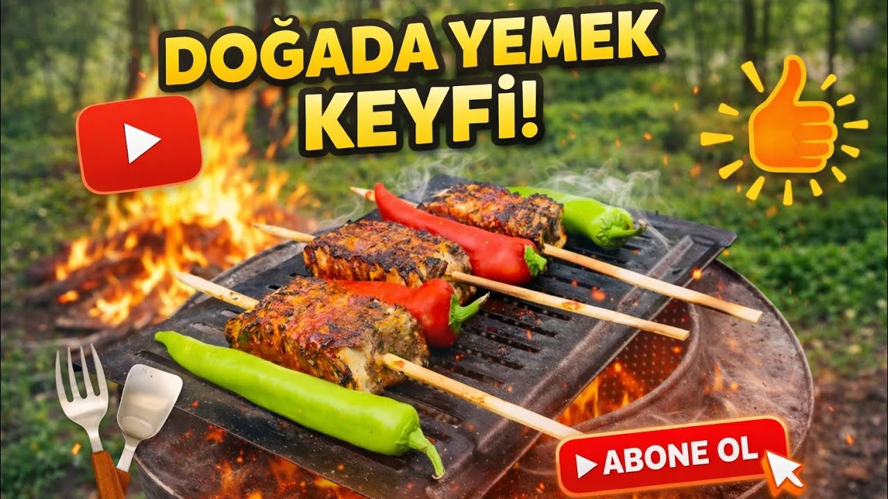 Doğada Lavaş Kebabı! 🌲 Ateş Başında Efsane Bir Lezzet - Nature Cooking: Delicious Lavash Kebab 