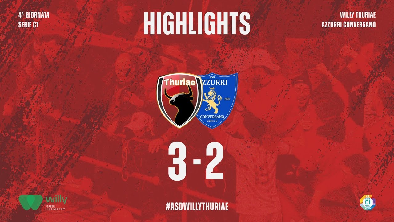 HIGHLIGHTS WILLY THURIAE - AZZURRI CONVERSANO | SERIE C1- PUGLIA 2025/26