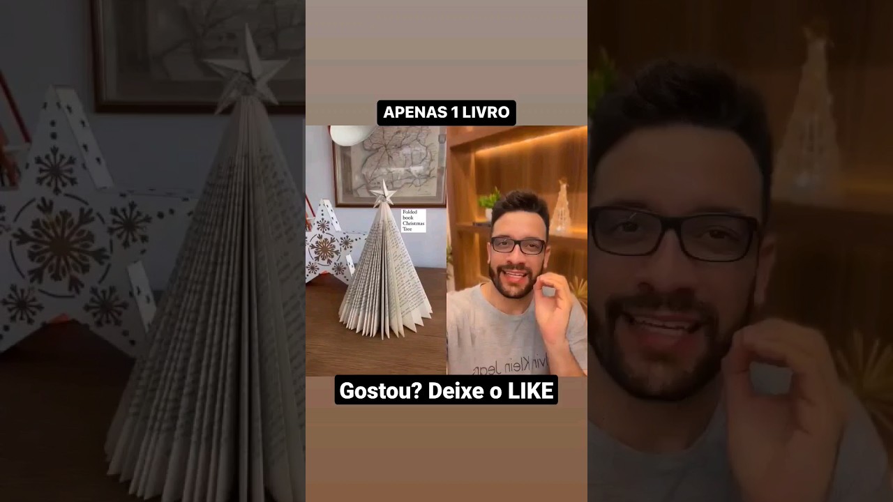 &Aacute;RVORE DE LIVRO - USE APENAS 1 LIVRO VELHO
