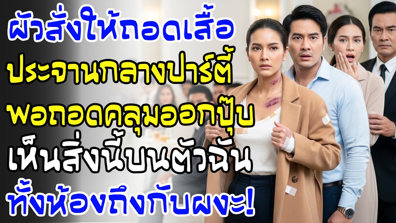 งานปาร์ตี้วิปริต ผัวบังคับฉันอับอาย ฉันถอดเสื้อคลุม—สิ่งที่เห็นทำทั้งห้องผงะ