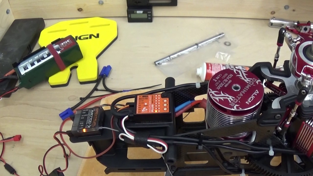 TREX550X Servo wiring and setup