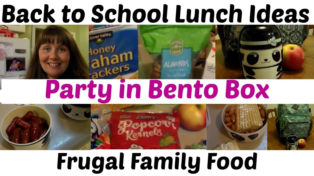 Back to School Lunch Ideas- Party in a Bento Box- Frugal Family Food