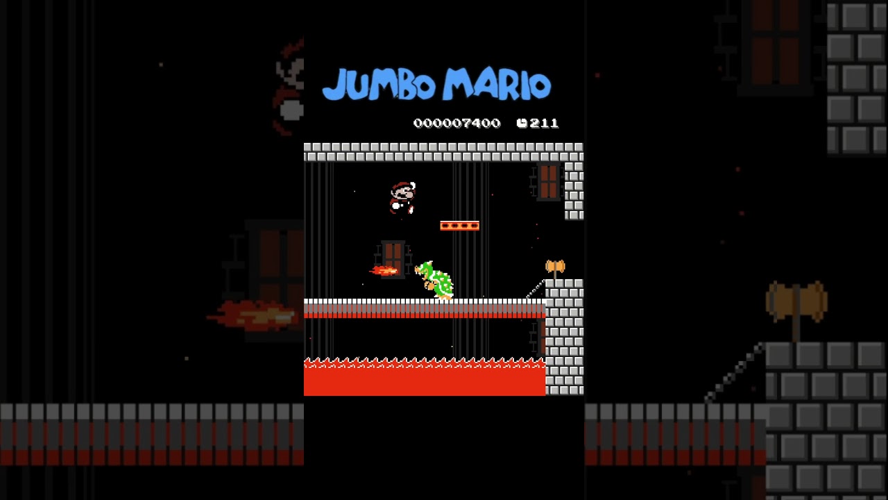 JUMBO Mario Teases Bowser AGAIN #fangame  #mario #mariobros #supermario #jumbo #shorts #memes