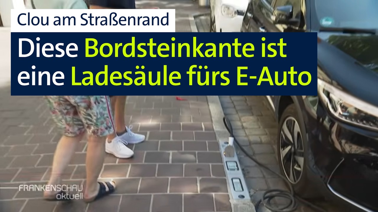 Unauff&auml;lliger Clou am Bordsteinrand: E-Auto laden am Bordstein | BR24