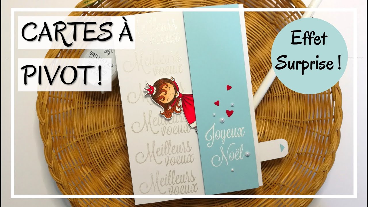 Une carte INTERACTIVE FACILE ?? 2 exemples ! TRES PEU DE MATERIEL ! Tuto scrap de Noël