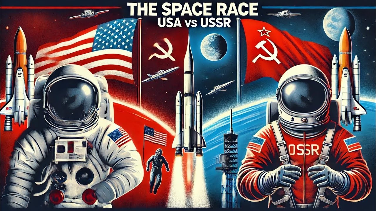 The Space Race: USA vs USSR in 4 Minutes