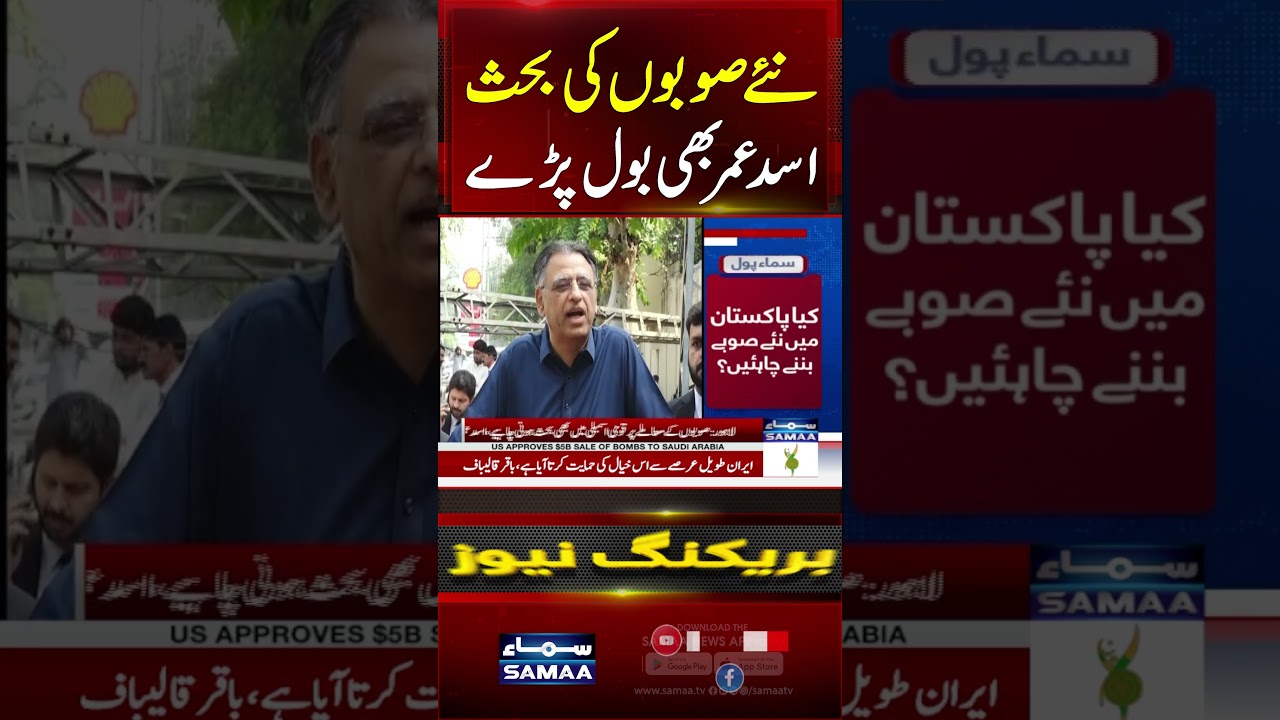 Asad Umar Backs Debate on New Provinces | Calls for Constitutional Procedure | #shorts | SAMAA TV