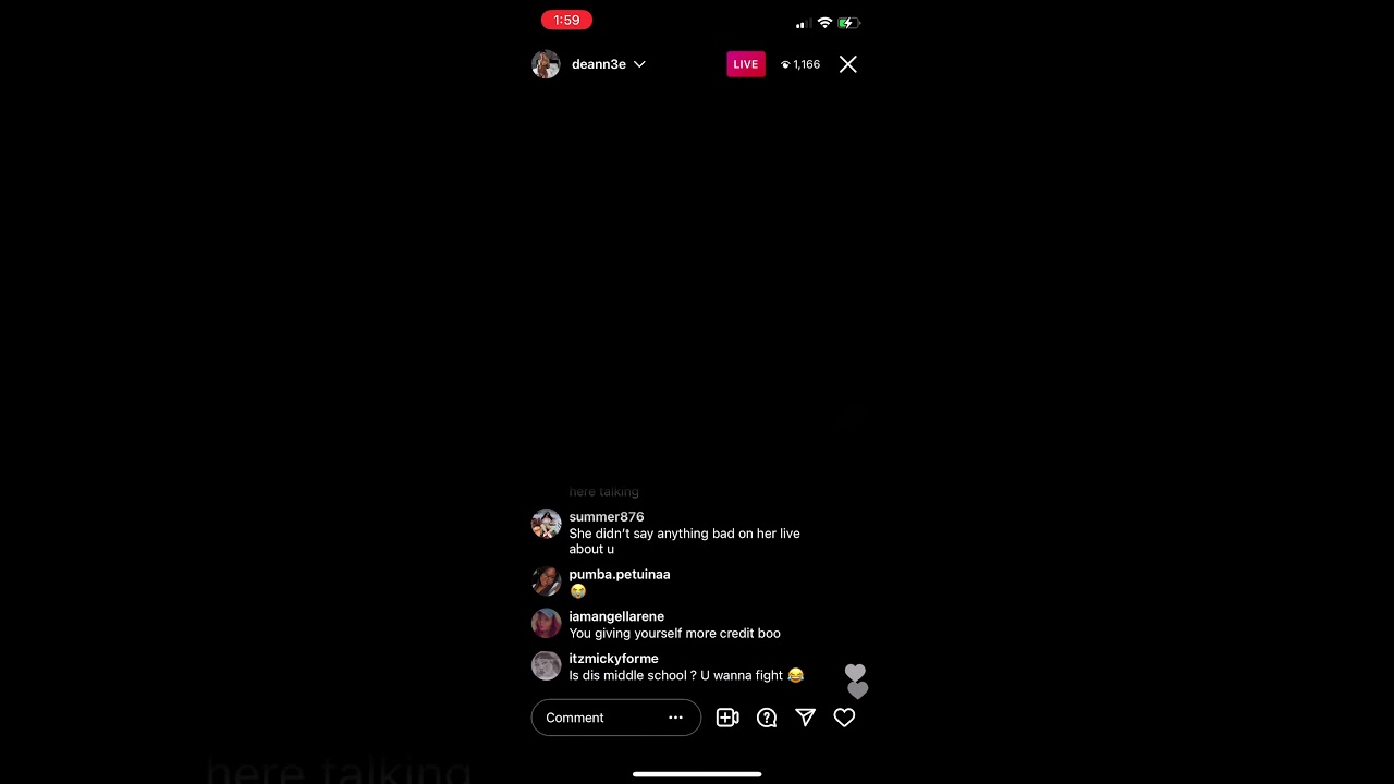 Deannee response to Star Dawkins talking about her on lG live (Full Live)