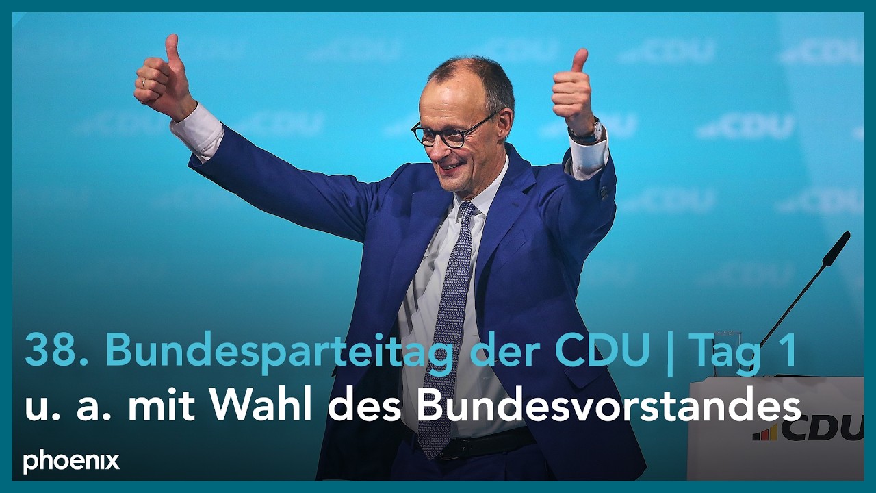 38. Bundesparteitag der CDU | Tag 1: u. a. mit Wahl des Bundesvorstandes | 20.02.2026