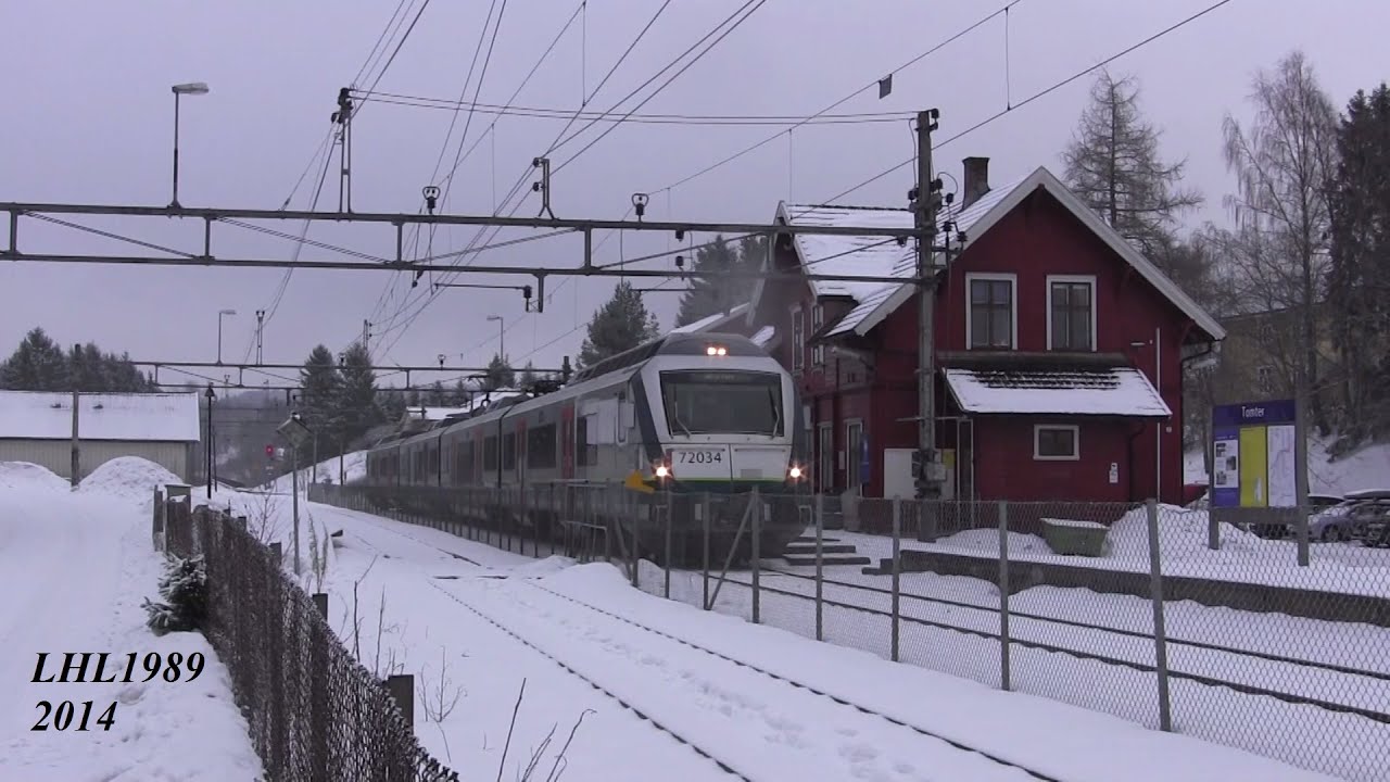 Train's at Tomter Station, Østre Linje, Norway (2014) / Tog ved Tomter Stasjon (2014)