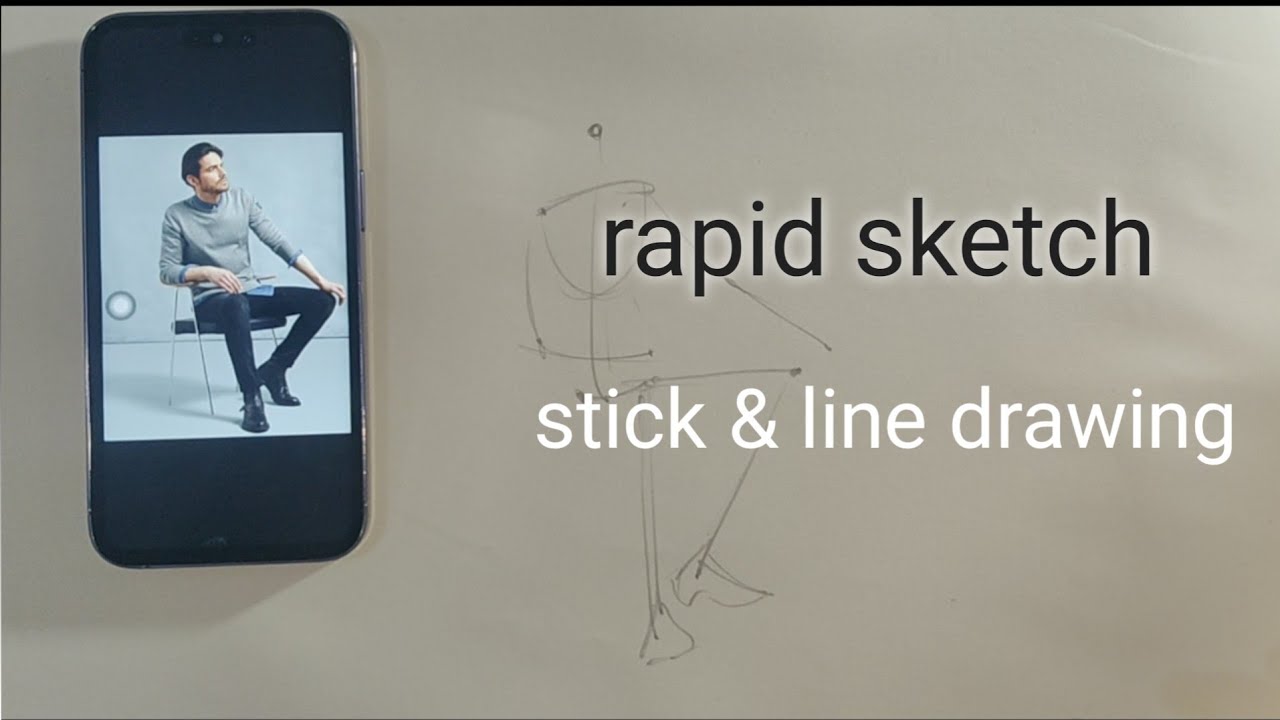  Season 2.  Rapid sketch (stick & line drawing)#rapidsketch #drawing #artist #fast sketch 