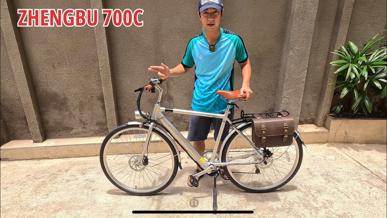 REVIEW Xe Đạp Trợ Lực ZHENGBU 700C 14kg Đài Loan Động Cơ 400w Pin 36v12Ah Khung Nhôm