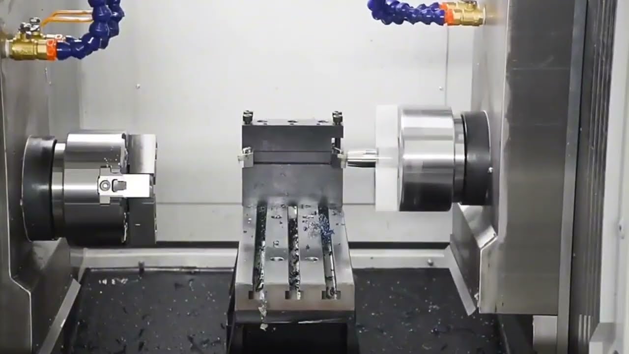 Double -Spind double channel fixed-tool CNC  lathe