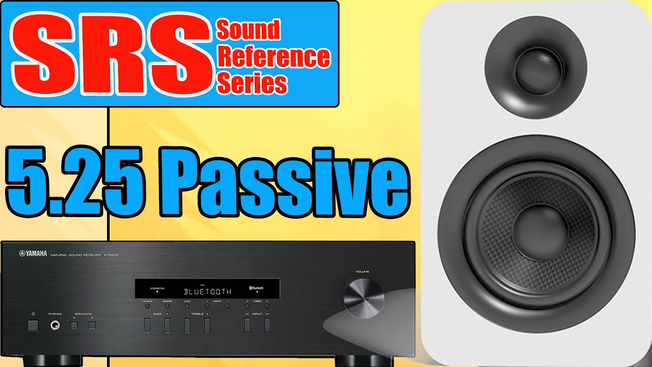 [SRS] Kanto Yu Passive 5.25 Bookshelf Speakers / Yamaha R-S202 Stereo Receiver