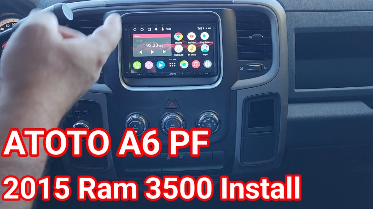 Atoto A6 PF install in 2015 Dodge Ram