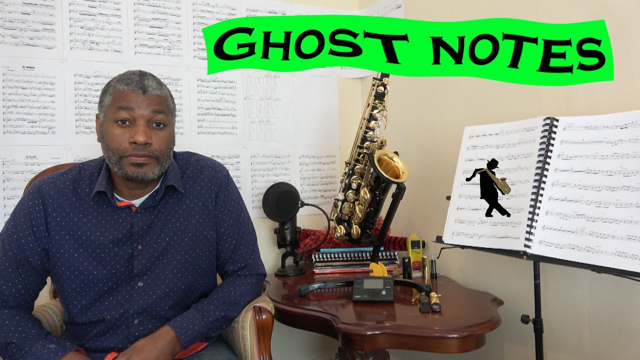 Ghost notes on the saxophone