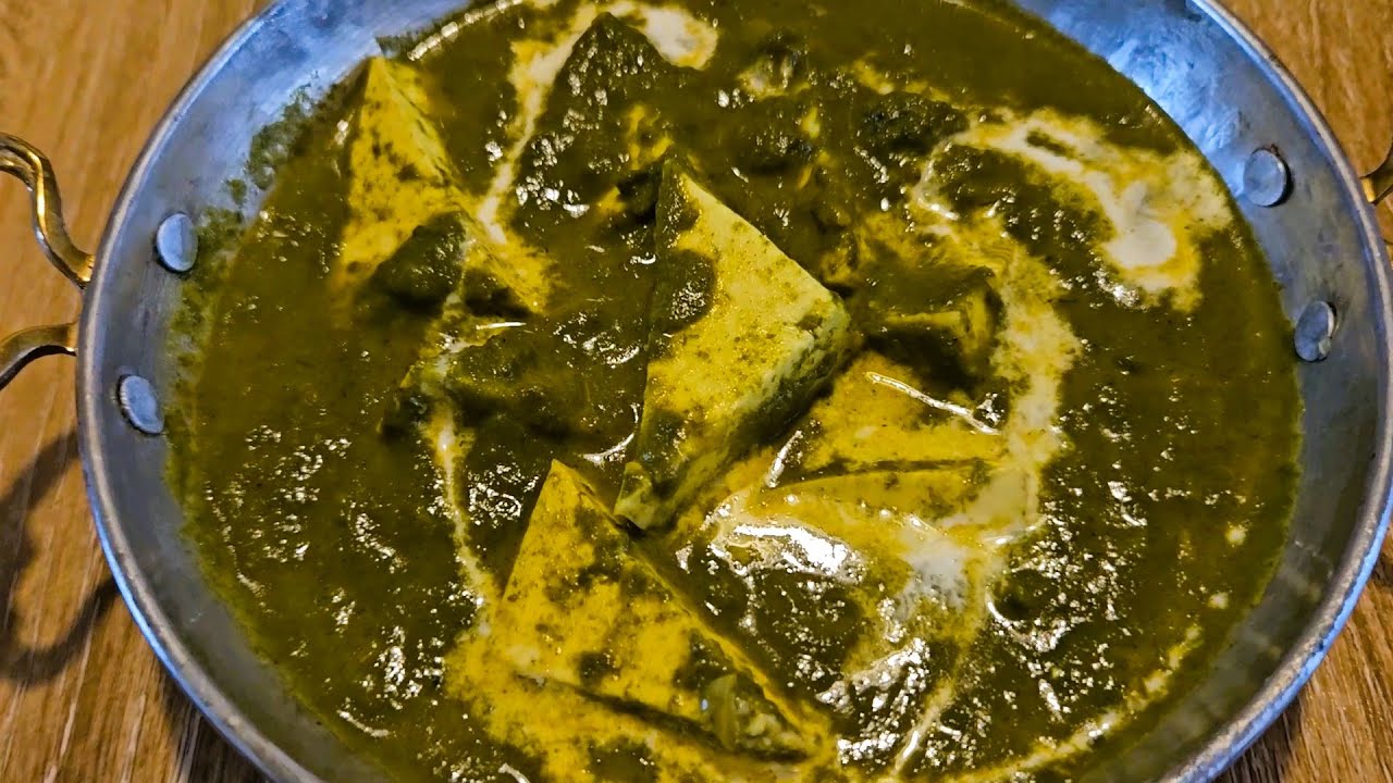 Palak paneer (Curry épinards et fromage/Spinash and cheese curry) - Recette indienne (Eng Sub)