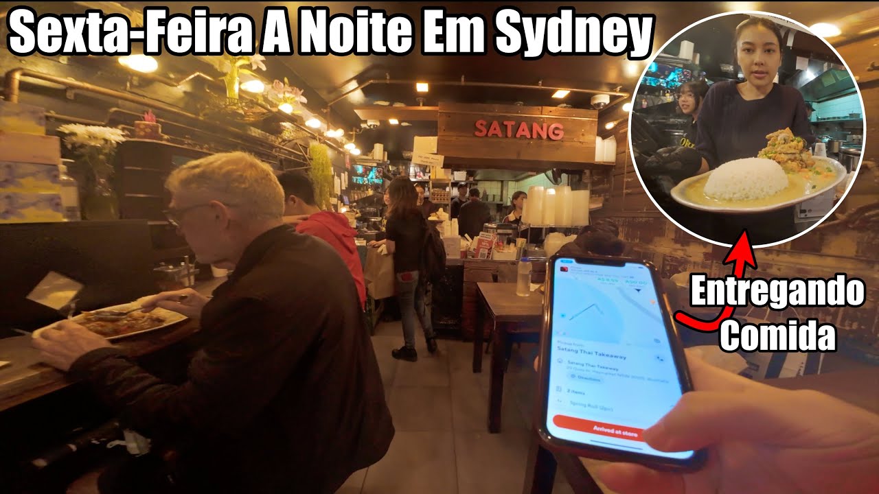 POV Fazendo Entrega Na Uber Eats  Sexta-Feira 8:47PM Em Sydney