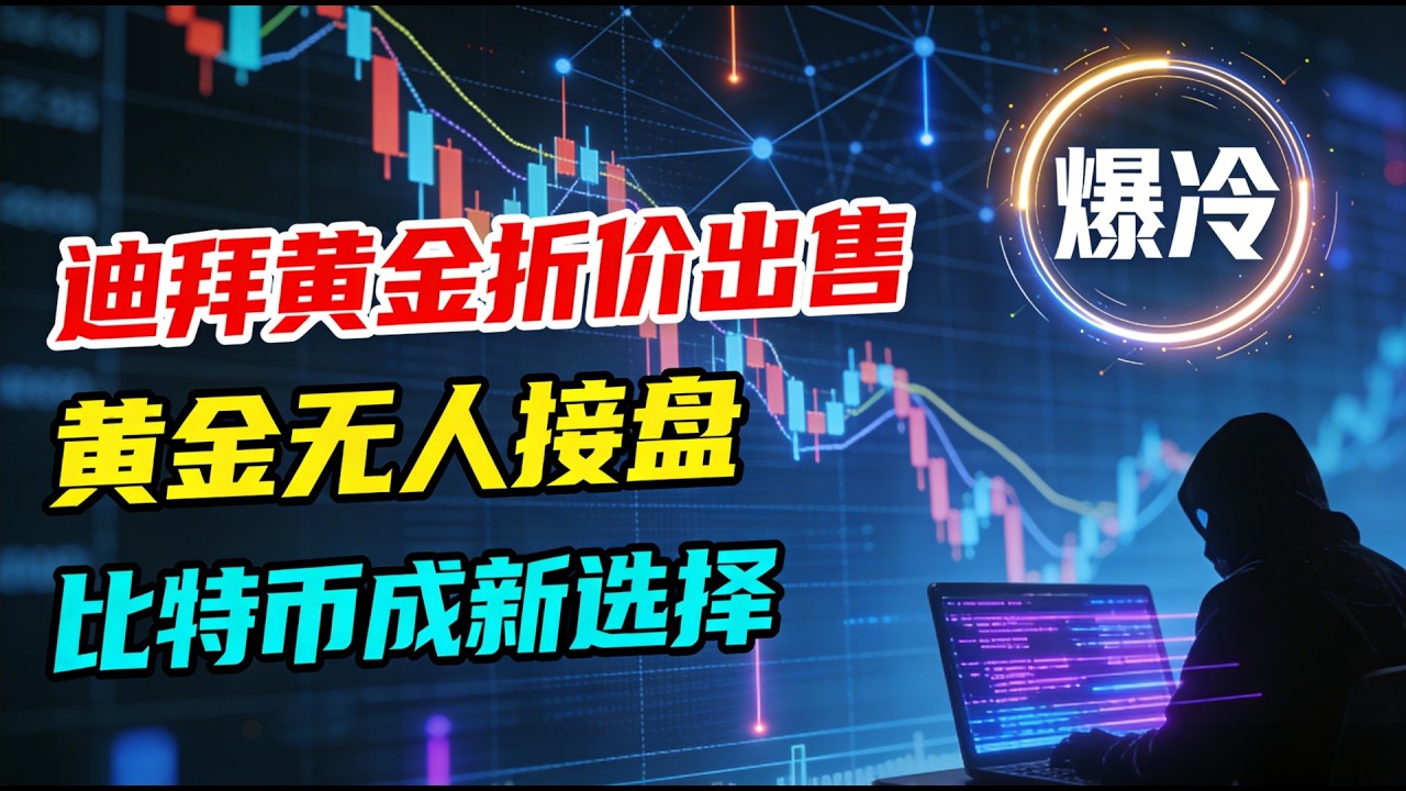 【比特币才是避险之王】黄金爆冷！迪拜黄金折价出售！无人接盘，比特币成新选择！