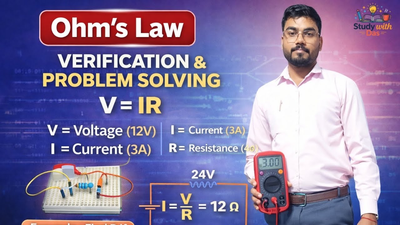 Ohm's law verification and problem solving class #electrician #electrical #ohms_law 