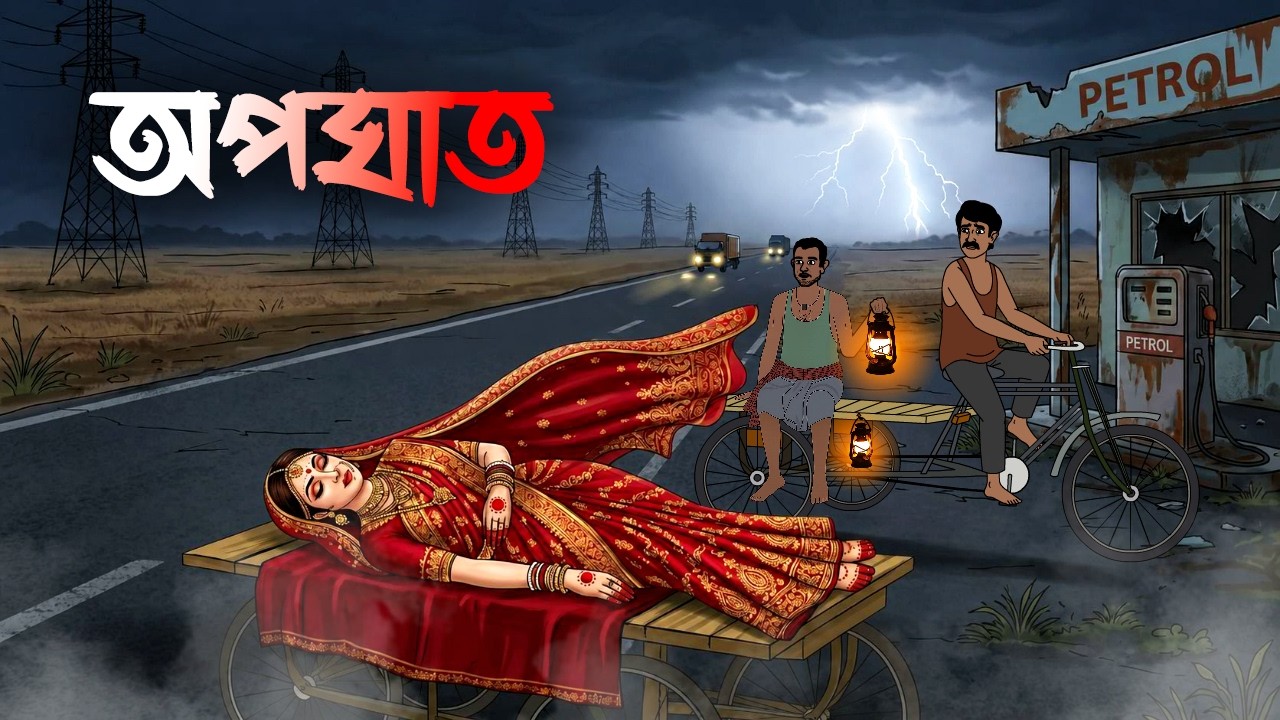 অপঘাত | Opoghat | Grambanglar Bhuter Cartoon | Bengali Horror Story | Vuter Golpo | Scary Animation