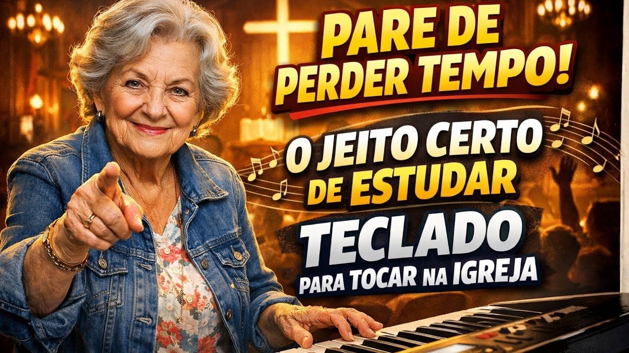 Pare de perder tempo o jeito certo de estudar teclado para tocar na igreja