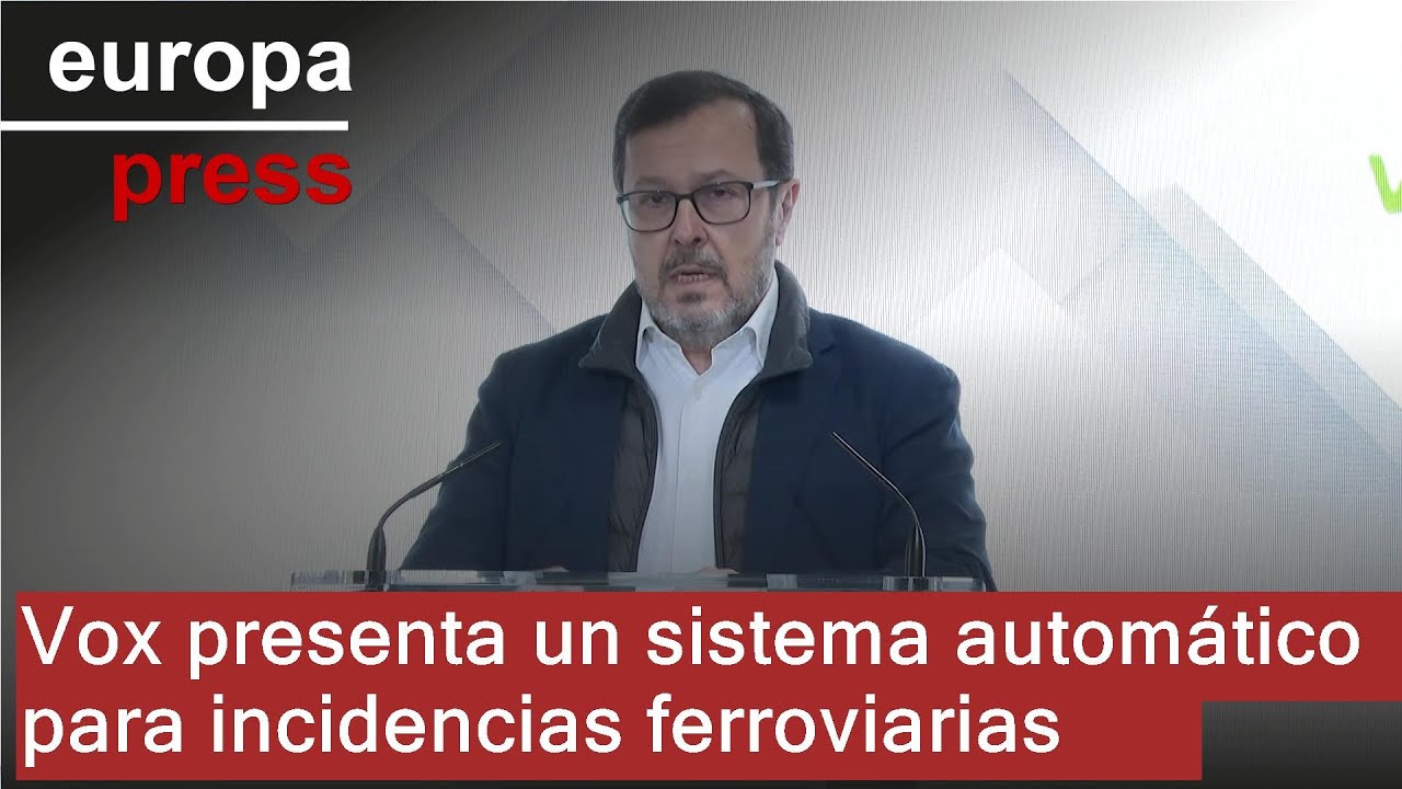 Vox propone un sistema automático que actúe en incidencias en un tramo de la red ferroviaria