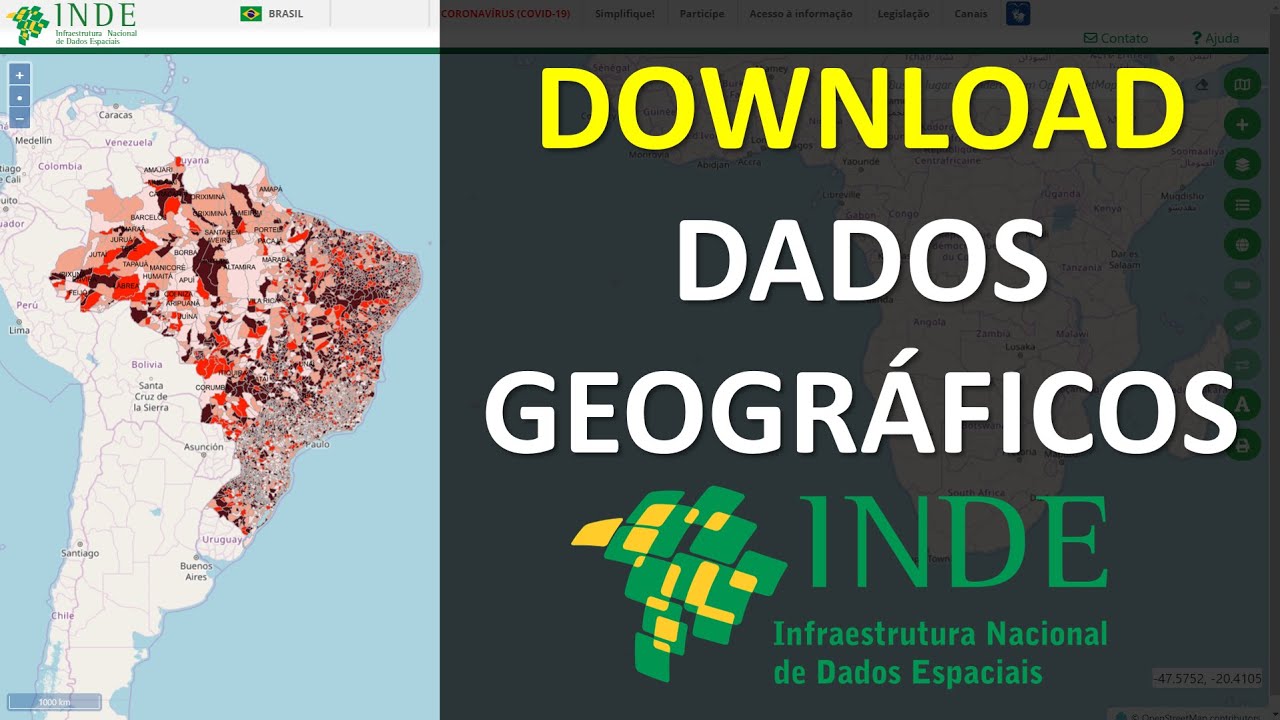 Como fazer Download de Dados Geográficos no Visualizador da INDE