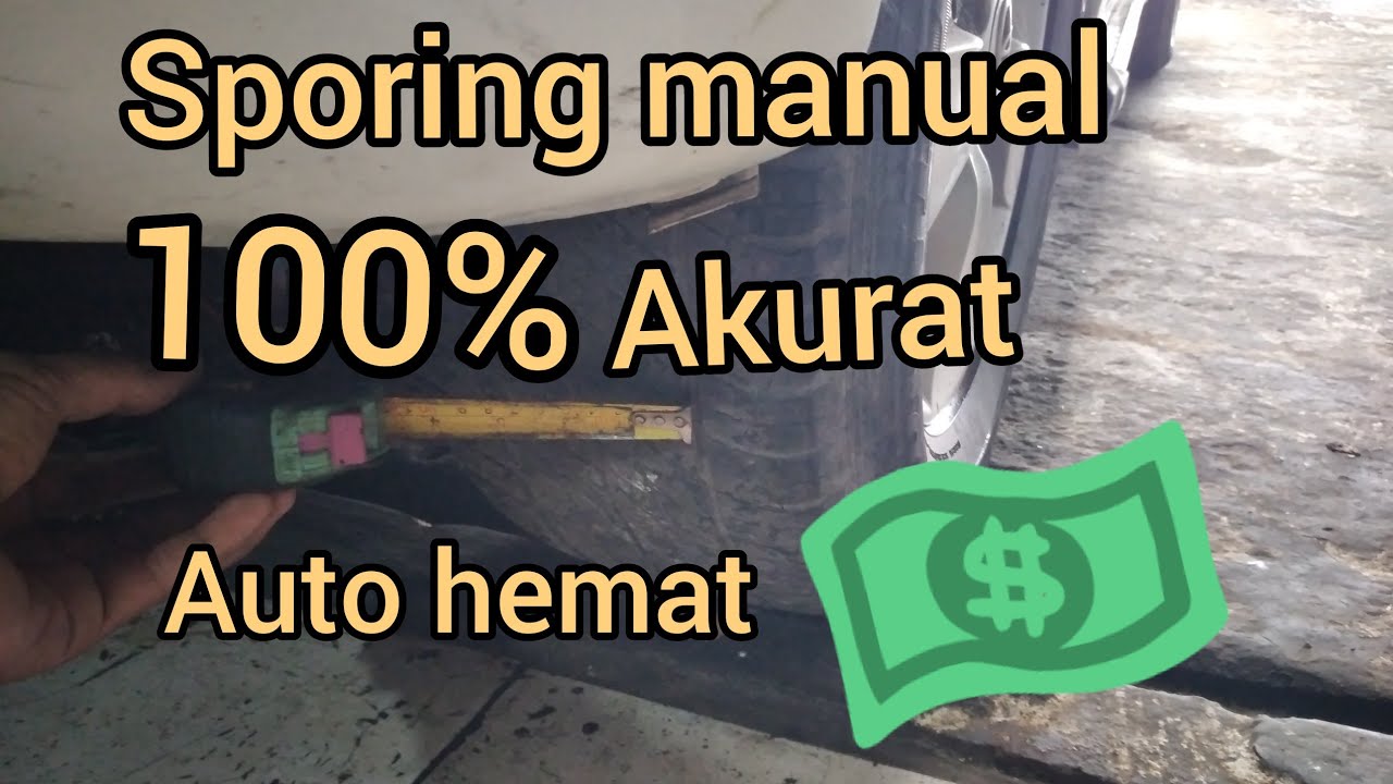 cara sporing manual pakai meteran