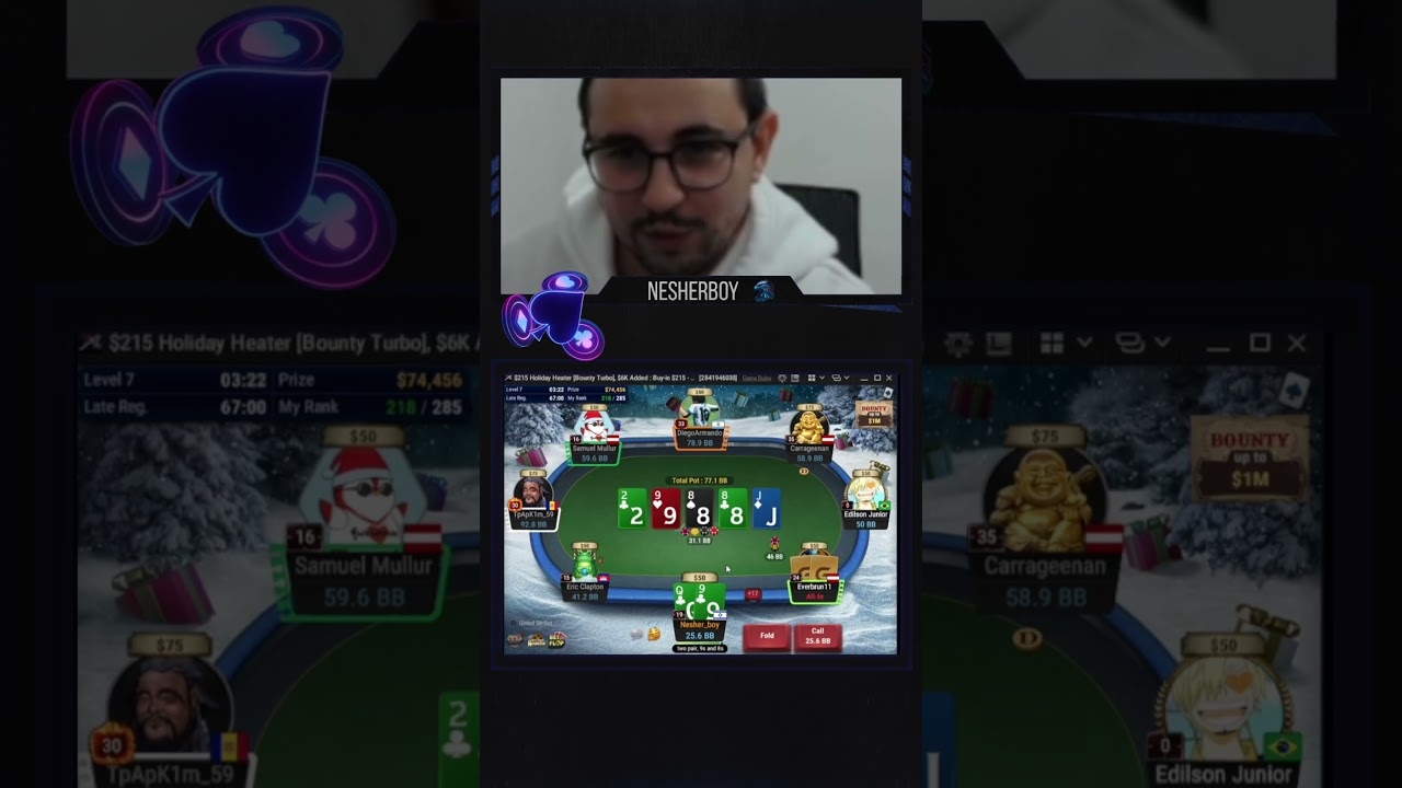 Блеф или не блеф, вот в чем вопрос #NesherBoy #poker #holdem #покер #холдем