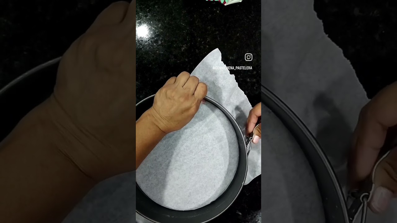 Manera de forrar  un molde desmontable, para que no se te pegue nada!