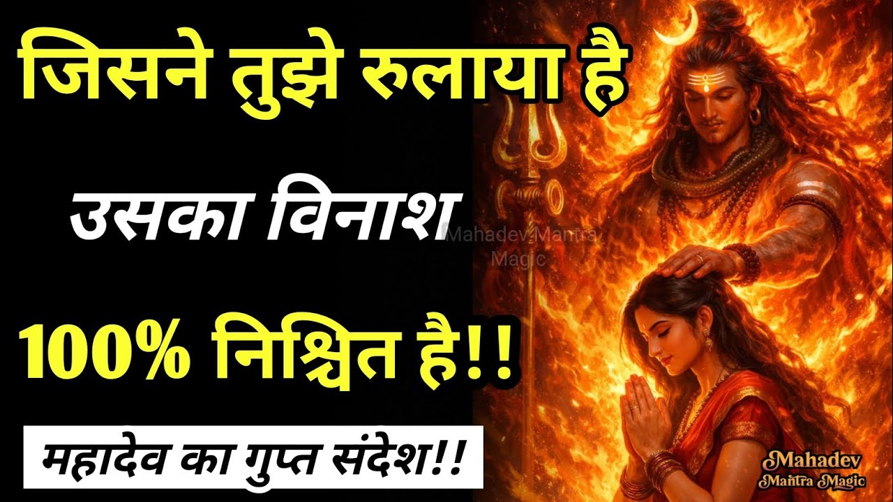 जिसने तुझे रुलाया है उसका विनाश निश्चित है महादेव का गुप्त संदेश || Mahadev Sandesh