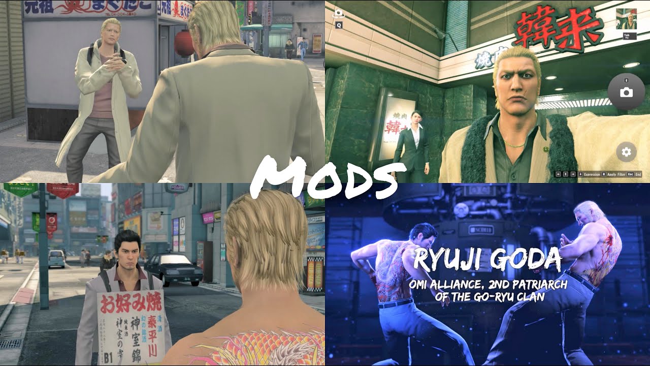 Playable Ryuji Goda In Yakuza 0 Kiwami 1 & Kiwami 2 vs Kid Ryuji & Kiryu + Majima | Yakuza Mods