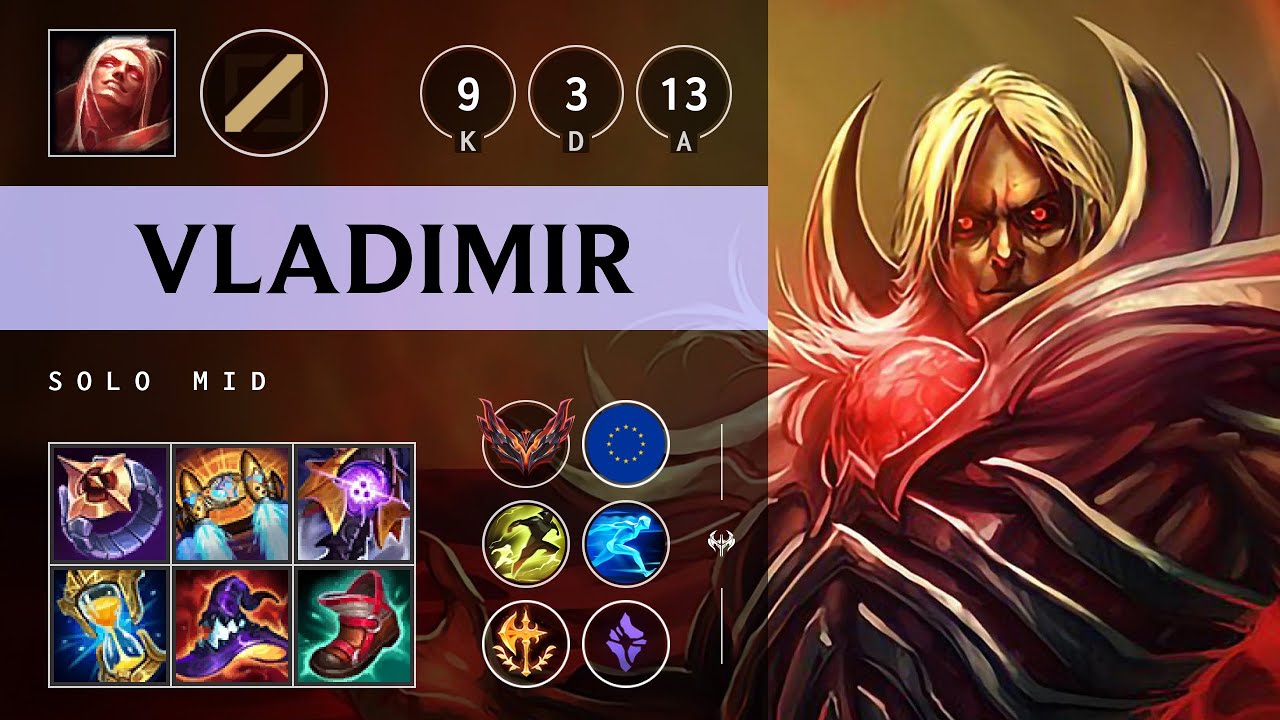 Vladimir Mid vs Yone - EUW Grandmaster Patch 25.13