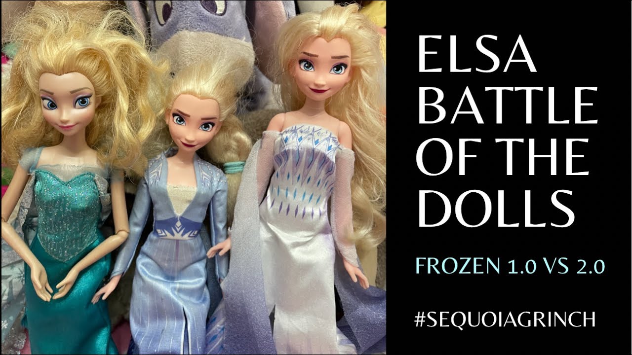 Elsa ❄️☃️ Frozen Dolls 1.0 vs 2.0 ⛸🎿 Battle of Ice Queens ⛄️
