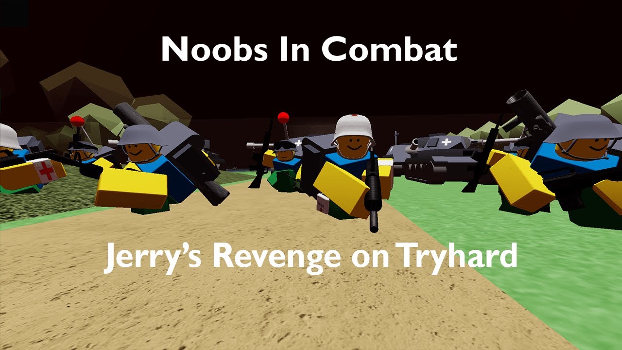 Beating Jerry's Revenge solo on Tryhard (Noobs In Combat, Roblox)