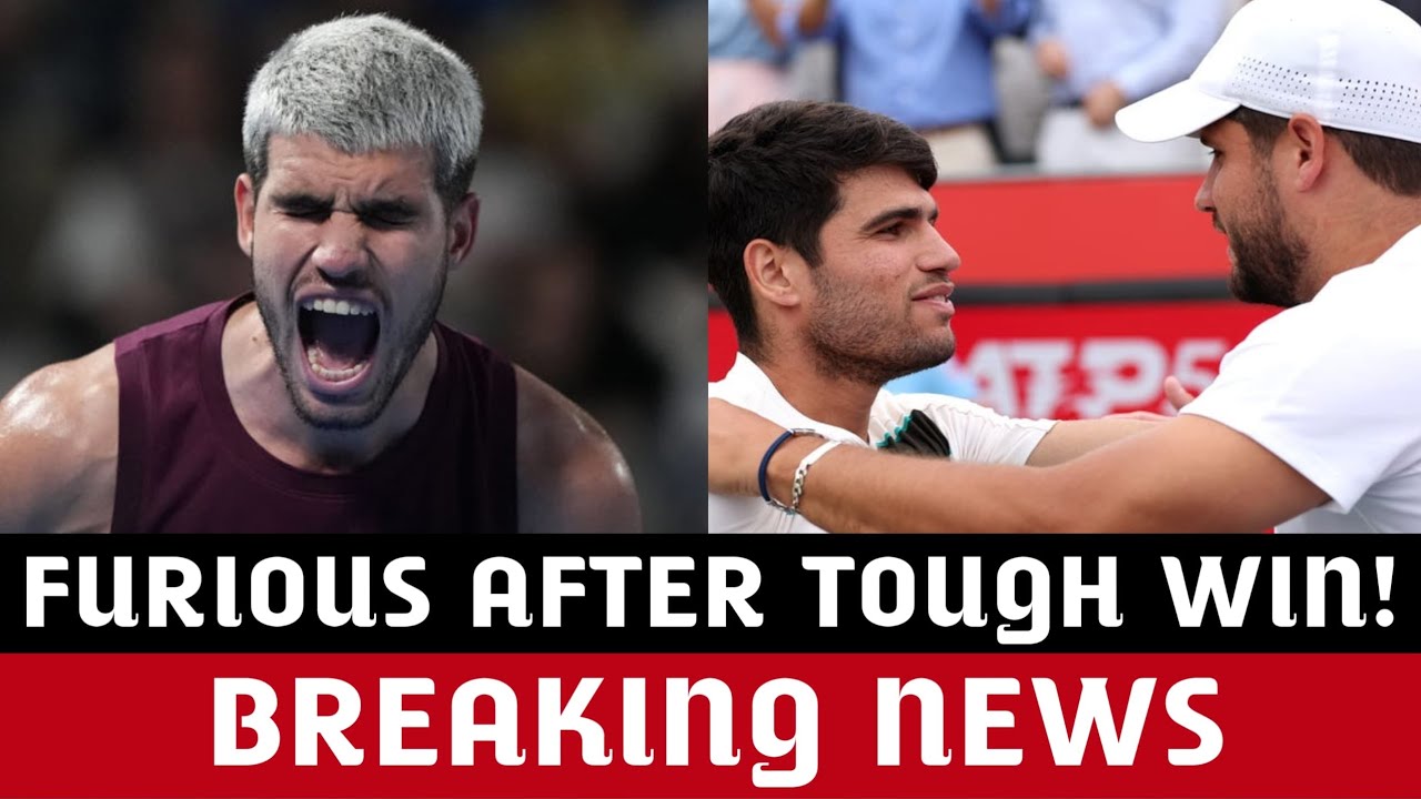 Alcaraz LOSES His Cool! LASHES OUT At Coach and Brother in TENSED Australian Open Win.