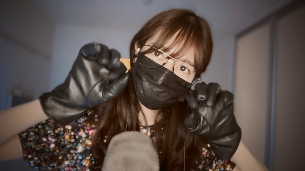[ASMR] fast aggressive asmr 👀 / Кожаные перчатки, резиновые перчатки