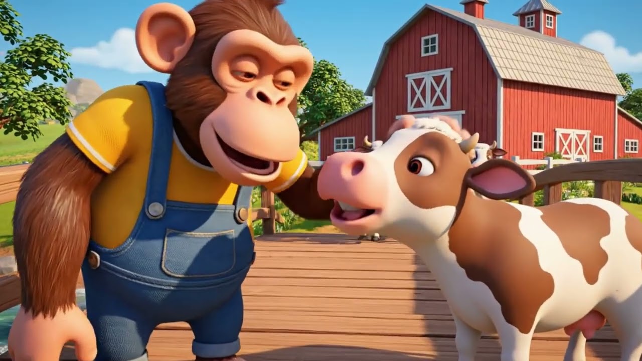 Cute Monkey's Daily Life: Building a Chicken Coop & Saving Farm Animals | Joy Monkey Farm