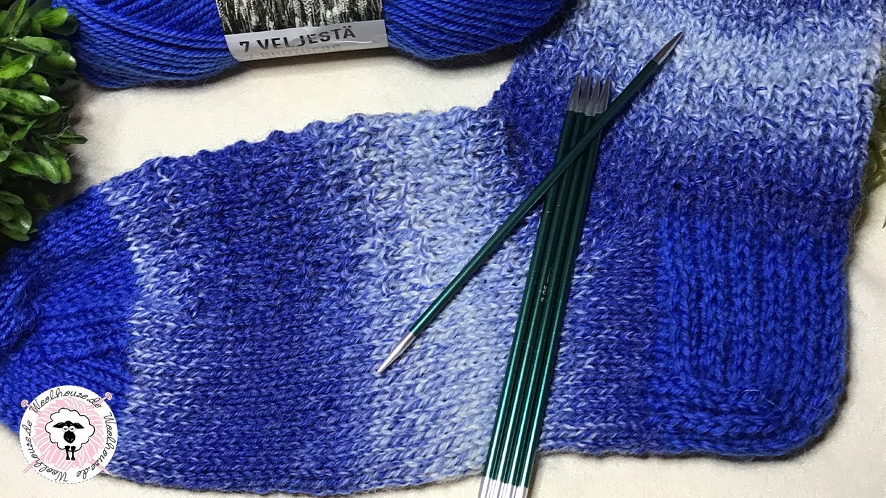 Verstärkte Ferse stricken / Strickanleitung für Socken / Woolhouse.de