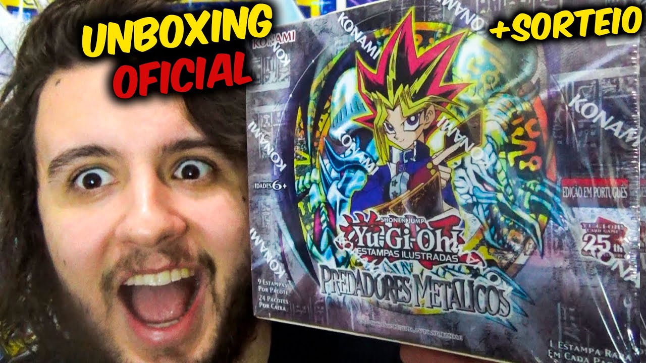 🔴 YU-GI-OH ! PREDADORES METÁLICOS - UNBOXING OFICIAL 🔴 + SORTEIO