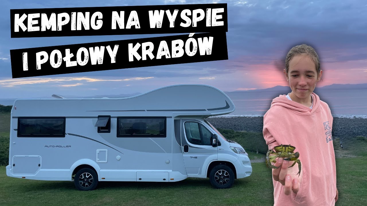 Kemping na wyspie odcinanej przypływami -  kamperem do Shell Island.
