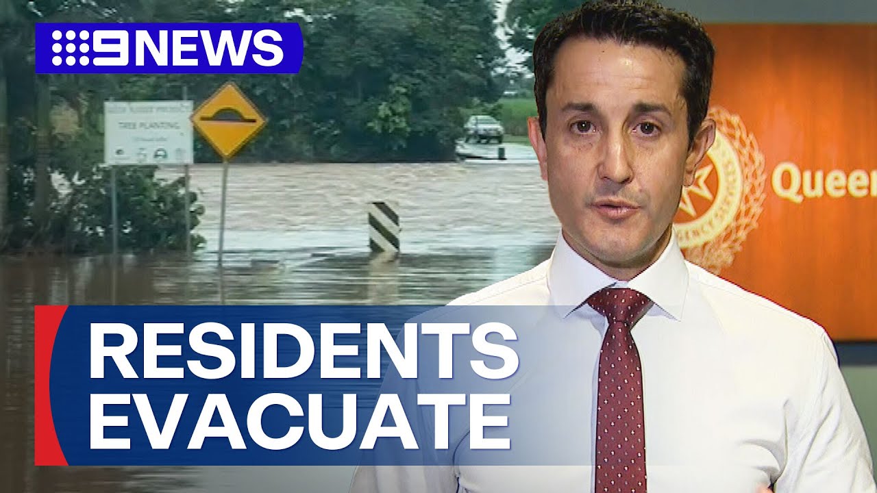 Thousands ordered to evacuate as Queensland's flood emergency escalates | 9 News Australia