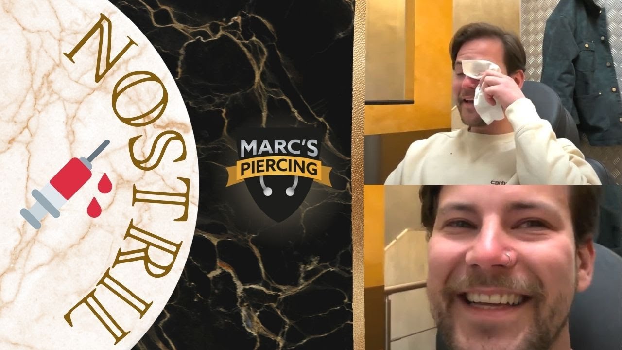 NOSTRIL Piercing für jungen feschen Kerl 😁 Schmerz? Geht voll klar 🤷‍♂️ -💉 Marc's Piercing TV