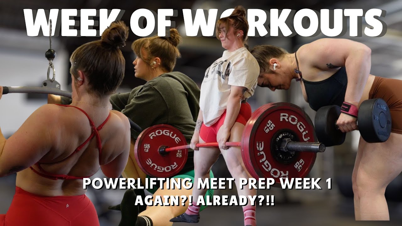 TRAIN WITH ME | FULL MEET PREP TRAINING : WEEK 1 | it's already time again?!