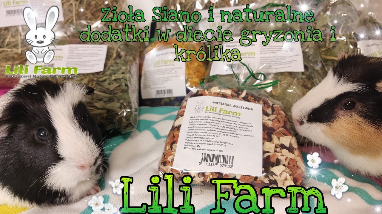 UNBOXING PACZKI LILI FARM / ZIOŁA, SIANO I NATURALNE DODATKI W DIECIE GRYZONIA I KR&Oacute;LIKA! 🐾❤️