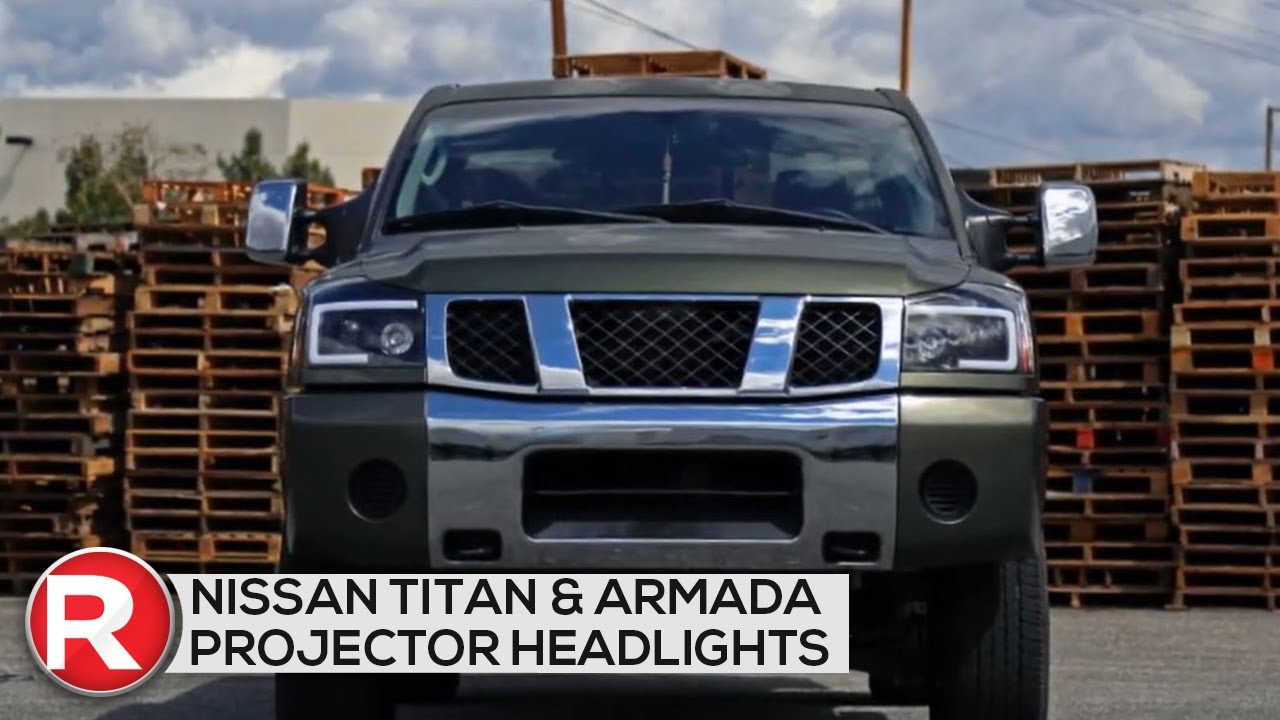 Nissan Titan (04-15) Armada (04-07) Spec-D Sequential Projector Headlights w/ DRL Light Bar Install