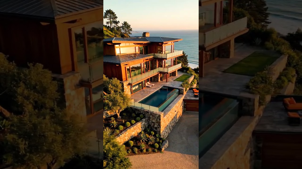 Japanese-Inspired Cliffside Sanctuary with an Infinity Pool